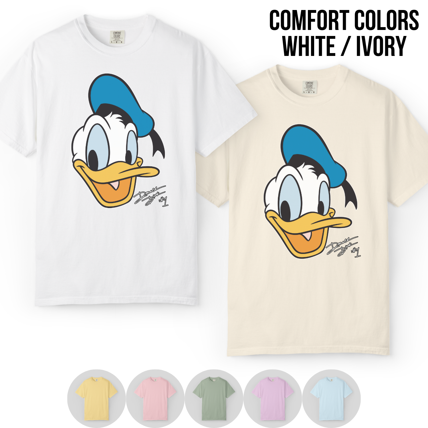 Retro Donald Duck Shirt - Disney Donald Duck Signature Tee