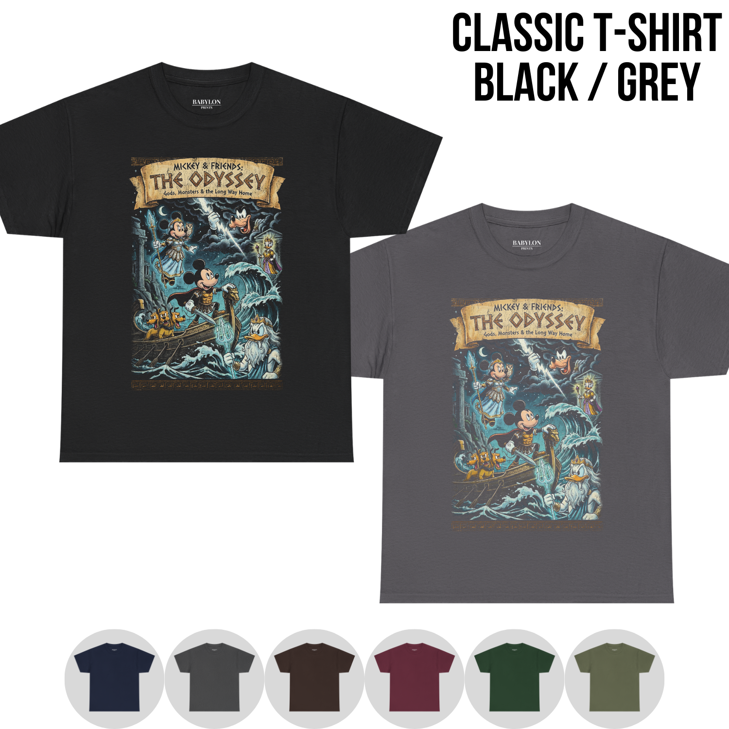 Mickey & Friends: The Odyssey Shirt – Greek Mythology Disney Tee