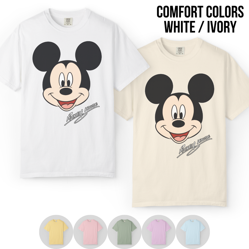 Retro Mickey Mouse Shirt - Disney Mickey Mouse Signature Tee