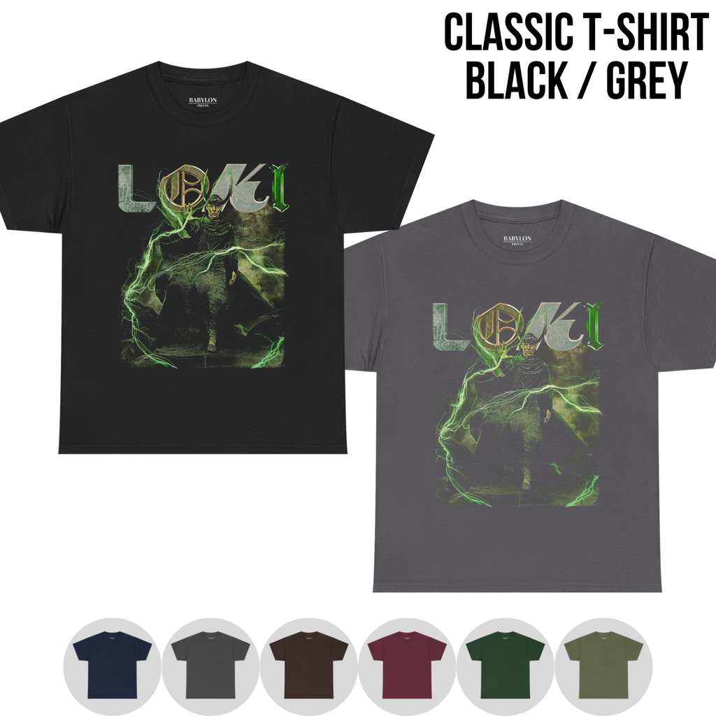 Loki Shirt – God of Stories Marvel Loki Green Magic Graphic Shirt, Marvel Loki Fan Gift, Vintage Loki Shirt, Retro Marvel Merch
