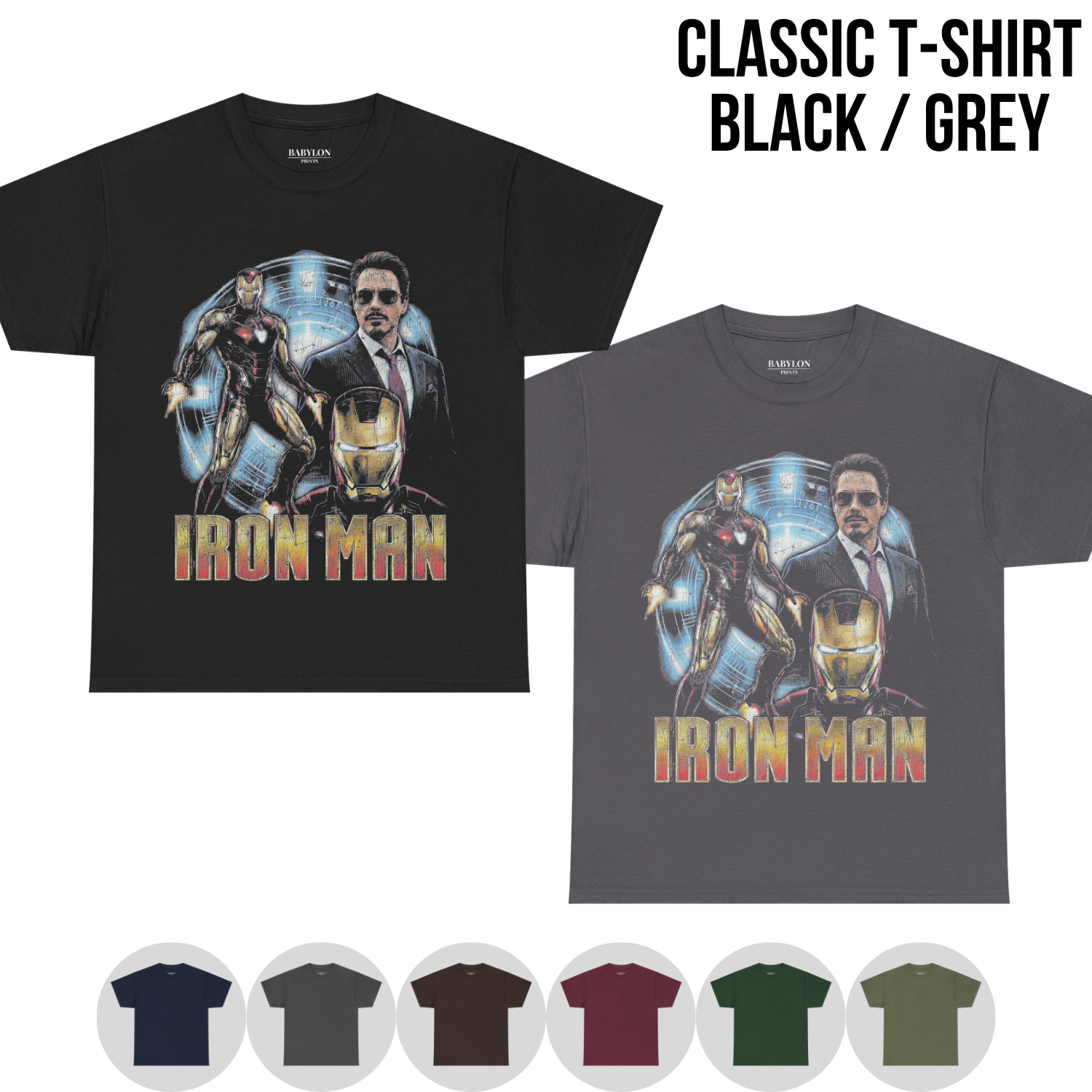 Marvel Iron Man Shirt – Tony Stark Iron Man Bootleg Graphic Tee