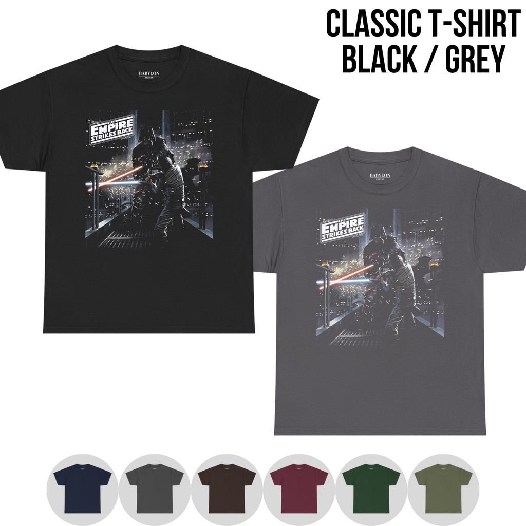 Vintage Star Wars Empire Strikes Back Shirt – Luke Skywalker Vs Darth Vader Duel Tee