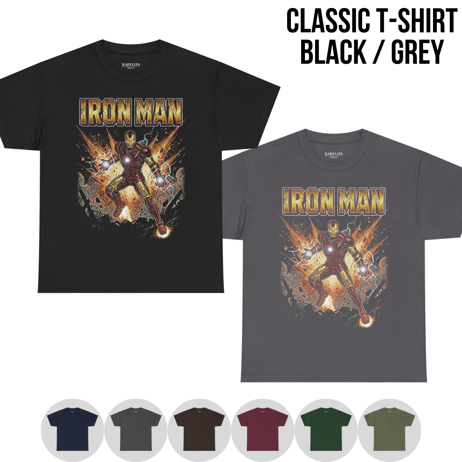 Vintage Iron Man Shirt: Retro Marvel Tony Stark Tee