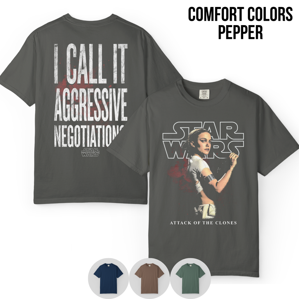 Star Wars Padme Amidala Shirt – I Call It Aggressive Negotiations Tee