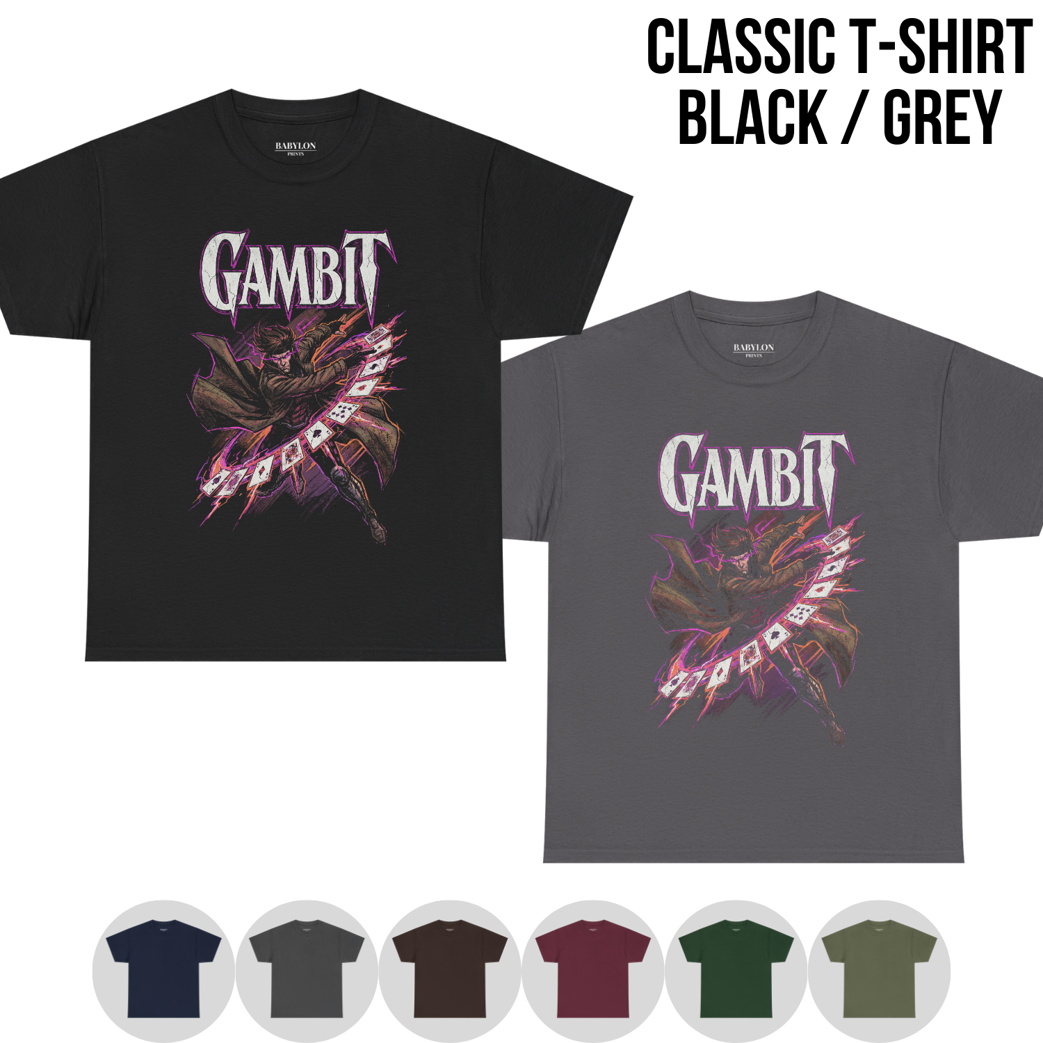 Gambit X-Men Shirt — Vintage Marvel Mutant Tee