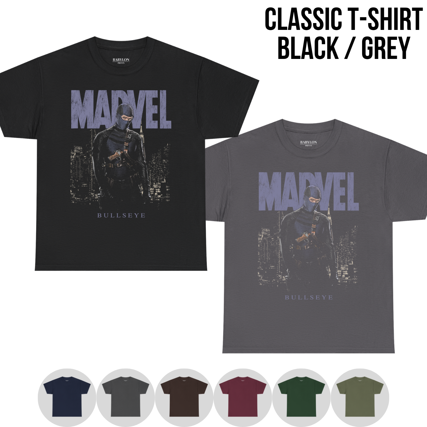 Marvel Bullseye Shirt – Daredevil Bullseye Tee