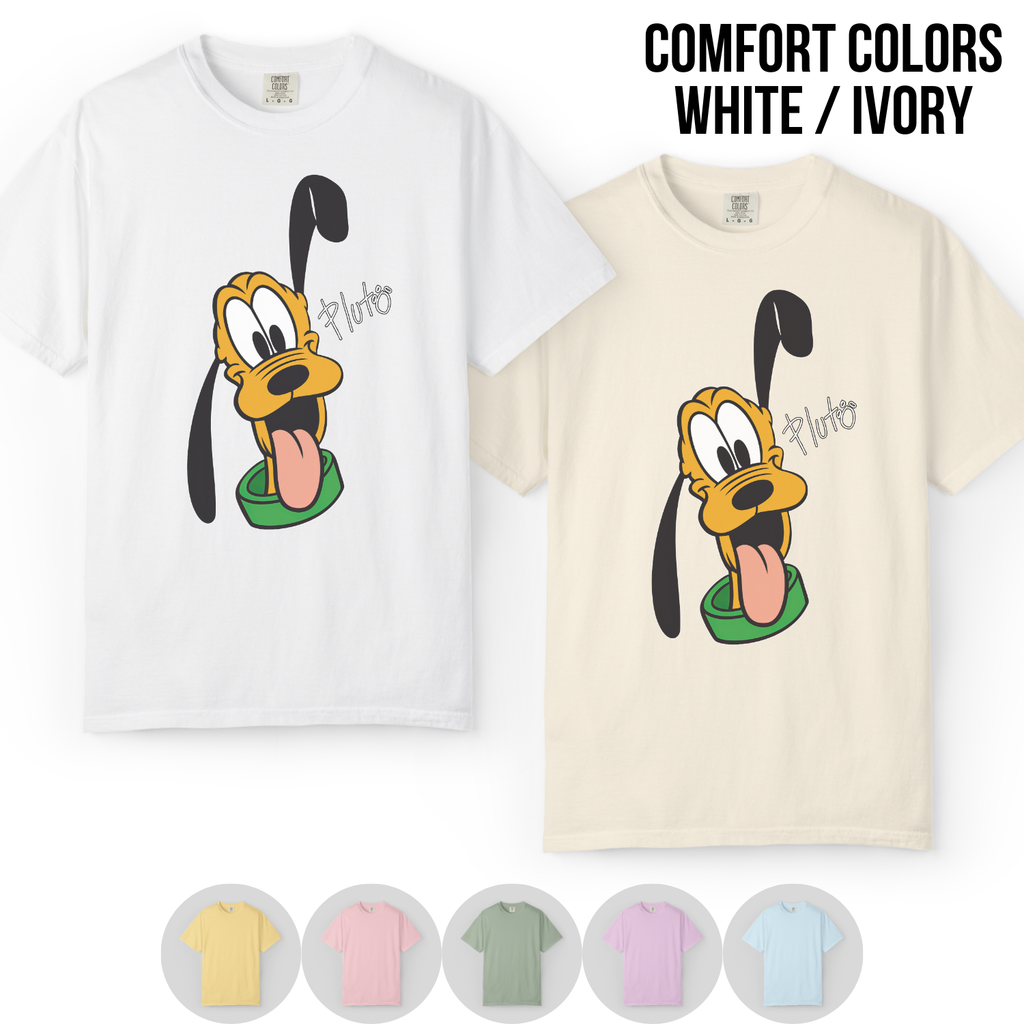 Retro Disney Pluto Shirt - Pluto Signature Tee