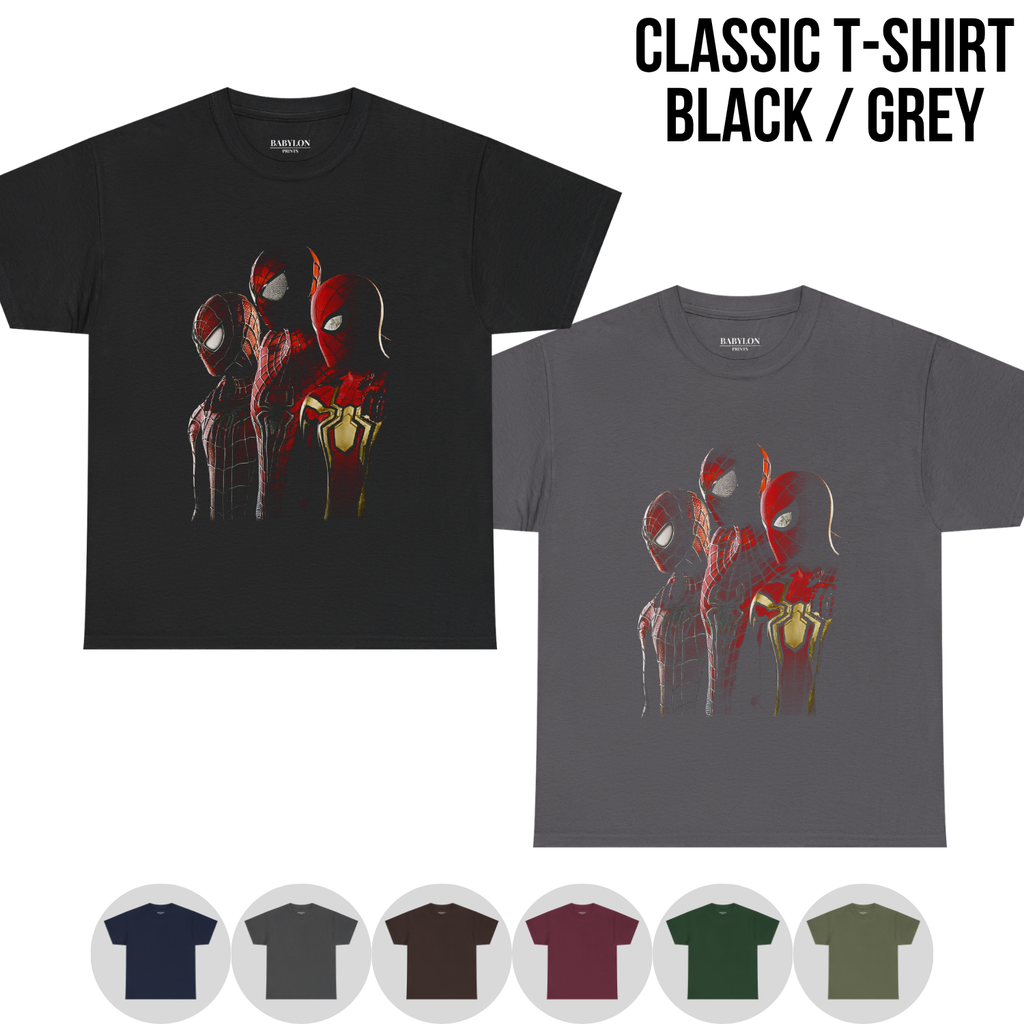 Spider-Man No Way Home Shirt: Tobey Maguire Andrew Garfield Tom Holland Tee, Three Spider Man Shirt, Marvel Spiderverse Gift