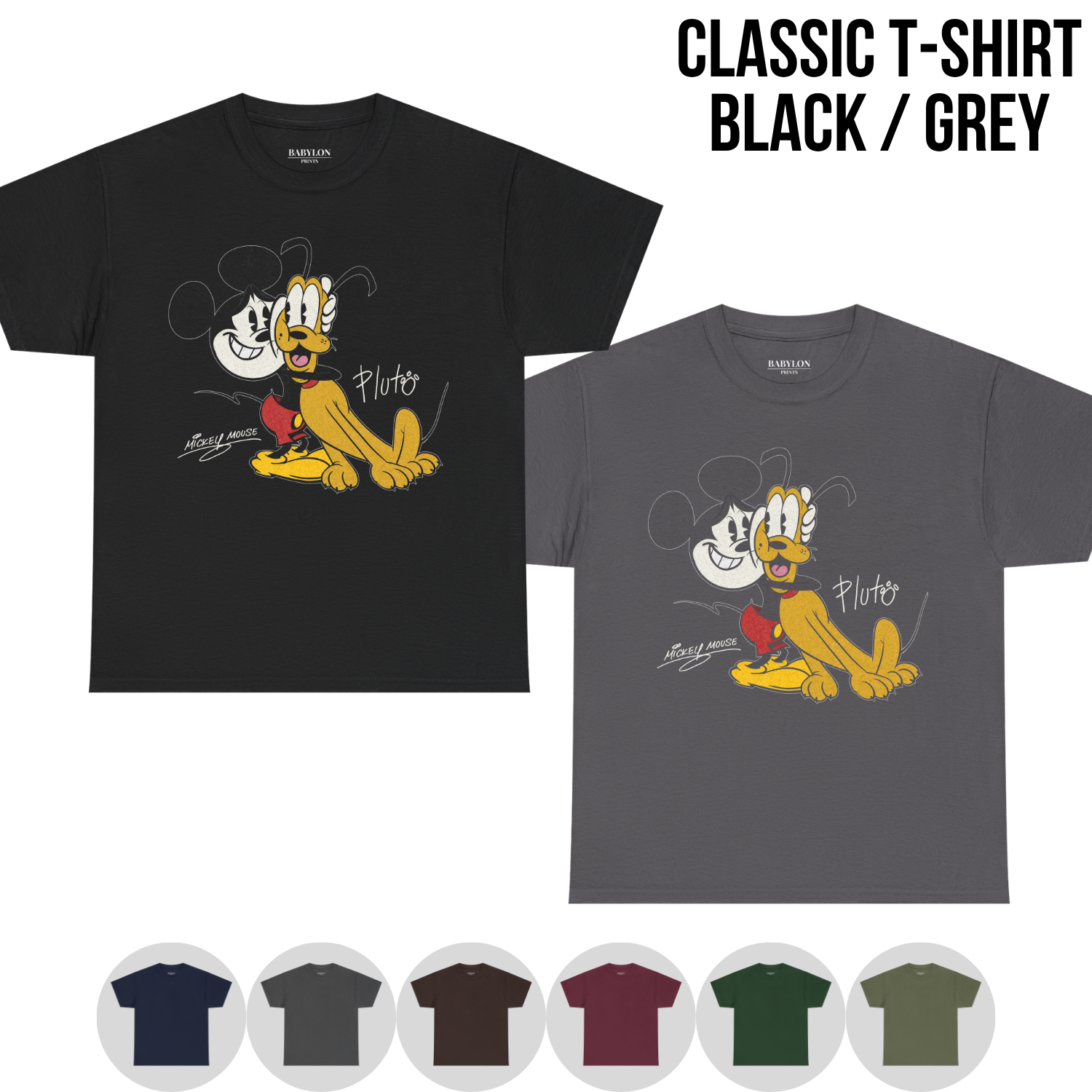 Vintage Mickey Mouse Pluto Shirt – Disney Best Friends Tee
