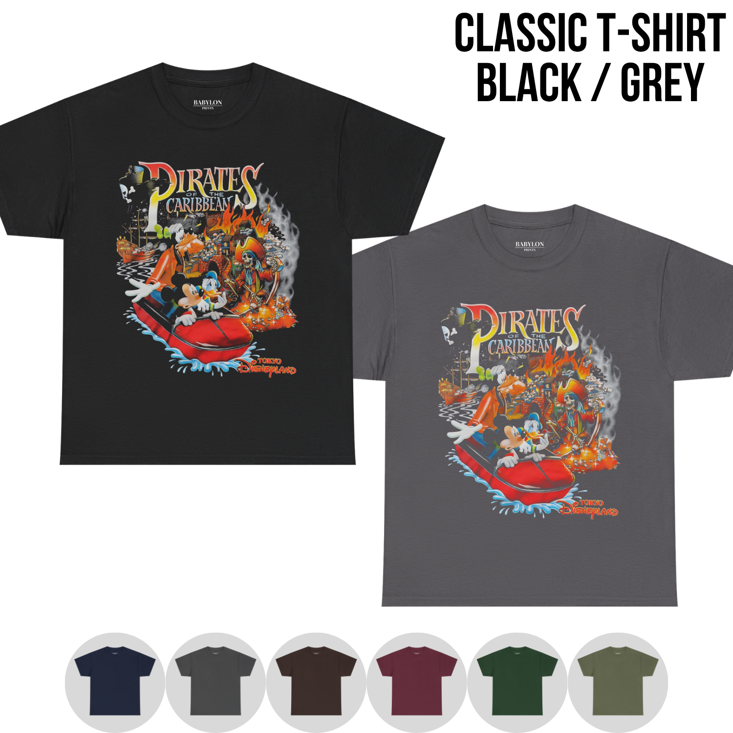 Mickey & Friends Disney Pirates of the Caribbean Ride Shirt - Disney Pirate Shirt