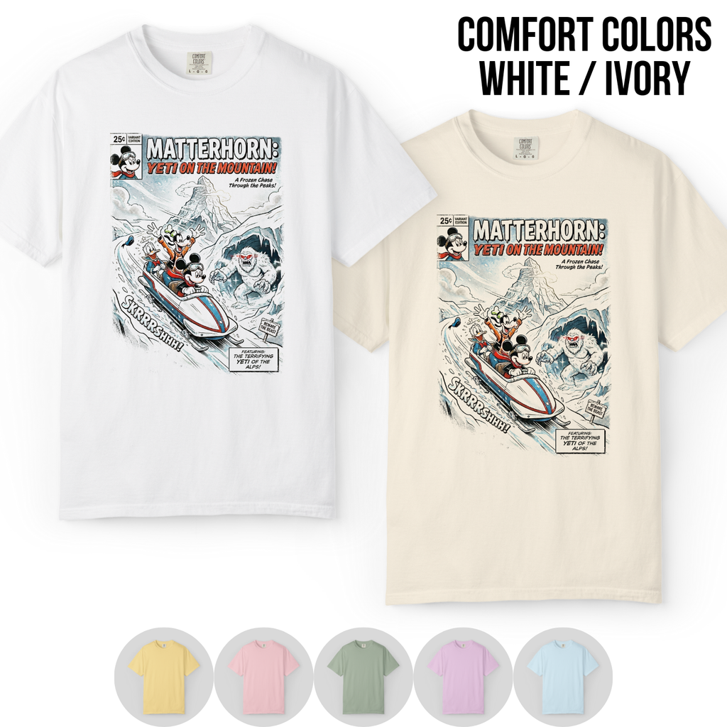 Disney Matterhorn Bobsleds Shirt - Mickey Donald Goofy Graphic