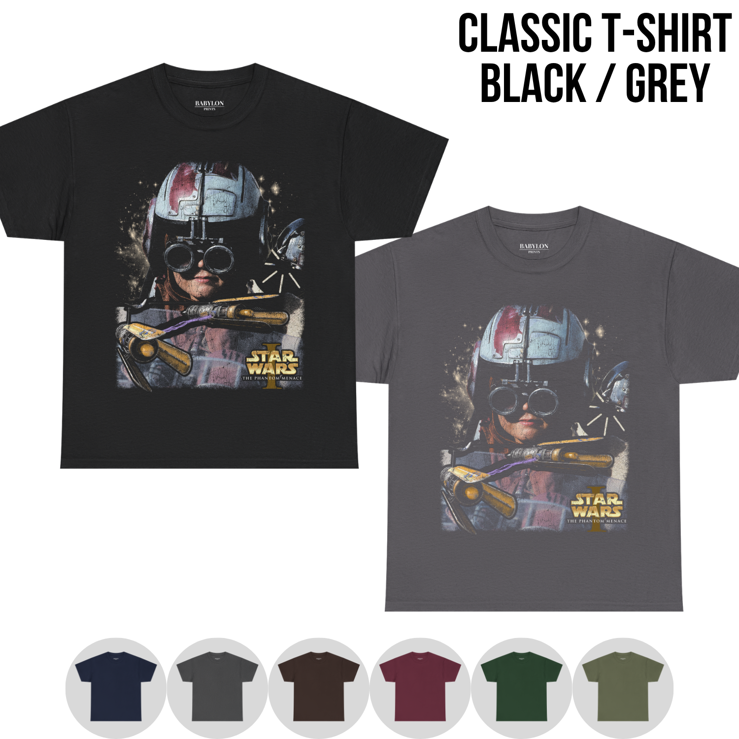 Star Wars Little Anakin Skywalker Shirt – Phantom Menace Podracer Tee