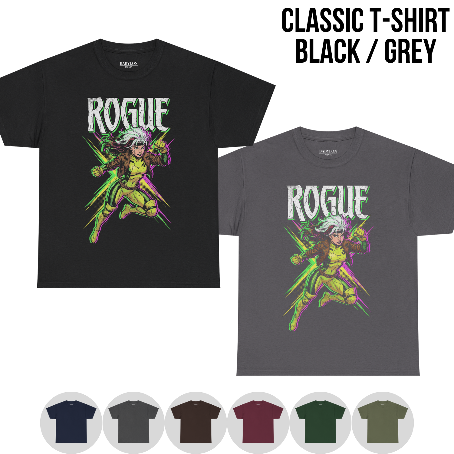 Rogue X-Men Vintage Style Shirt - Retro Comic Graphic Tee