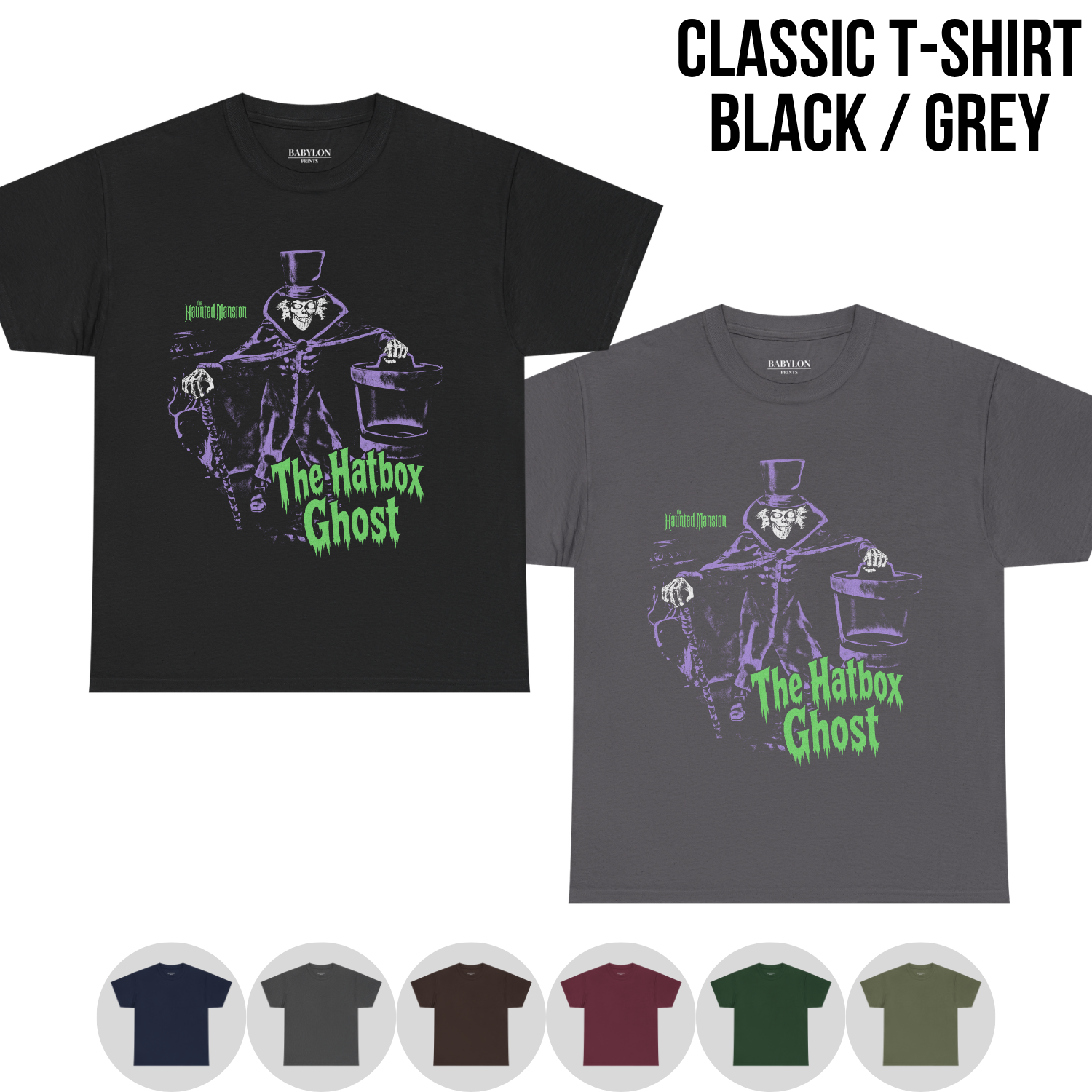 Hatbox Ghost Shirt – Haunted Mansion Hatbox Ghost Tee, Haunted Mansion Graphic Shirt, Disney Halloween Fan Gift, Disney Haunted Mansion Shirt