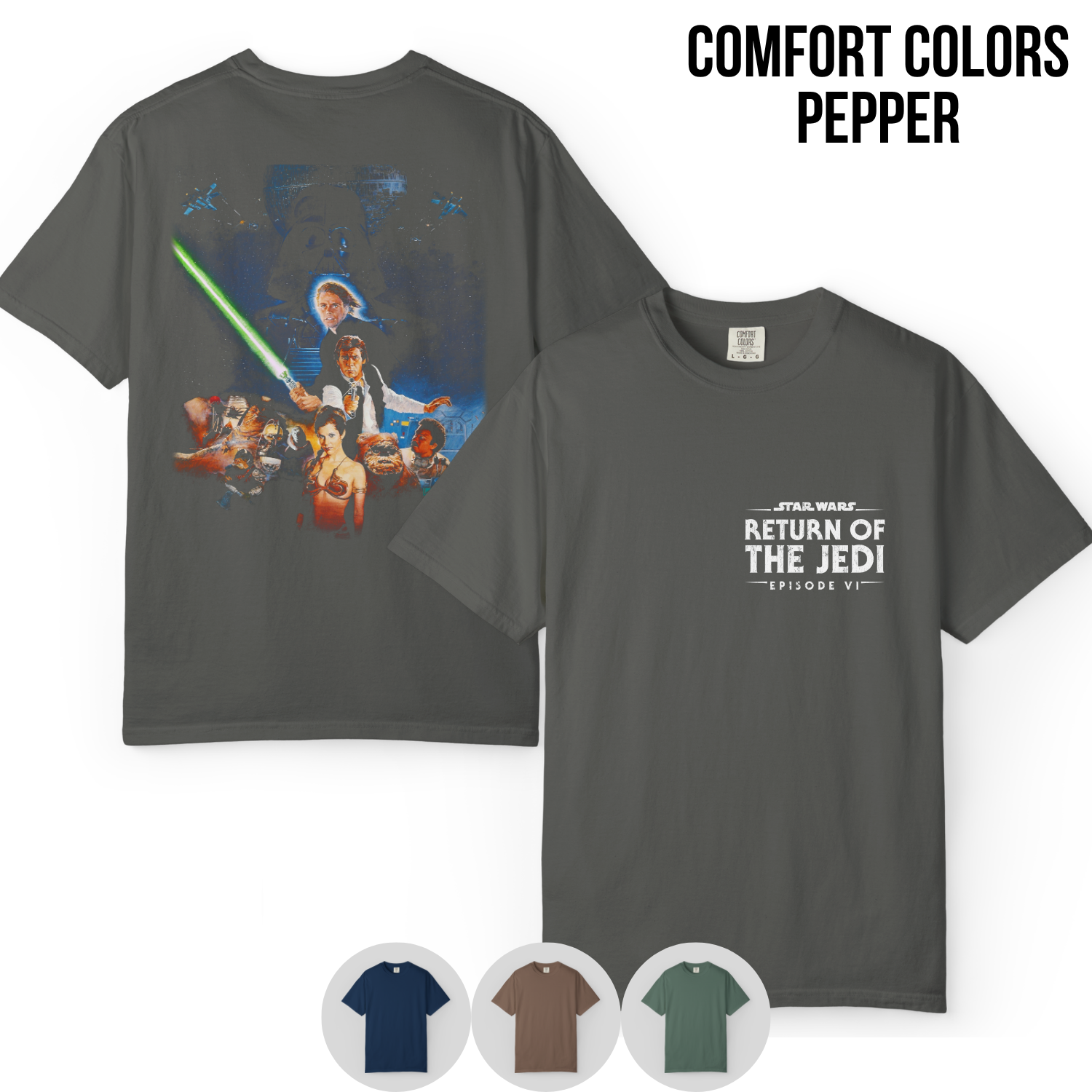 Star Wars Return Of The Jedi Shirt – Episode VI Movie Poster Double Sided Graphic Tee, Star Wars Fan Gift, Original Trilogy Shirt