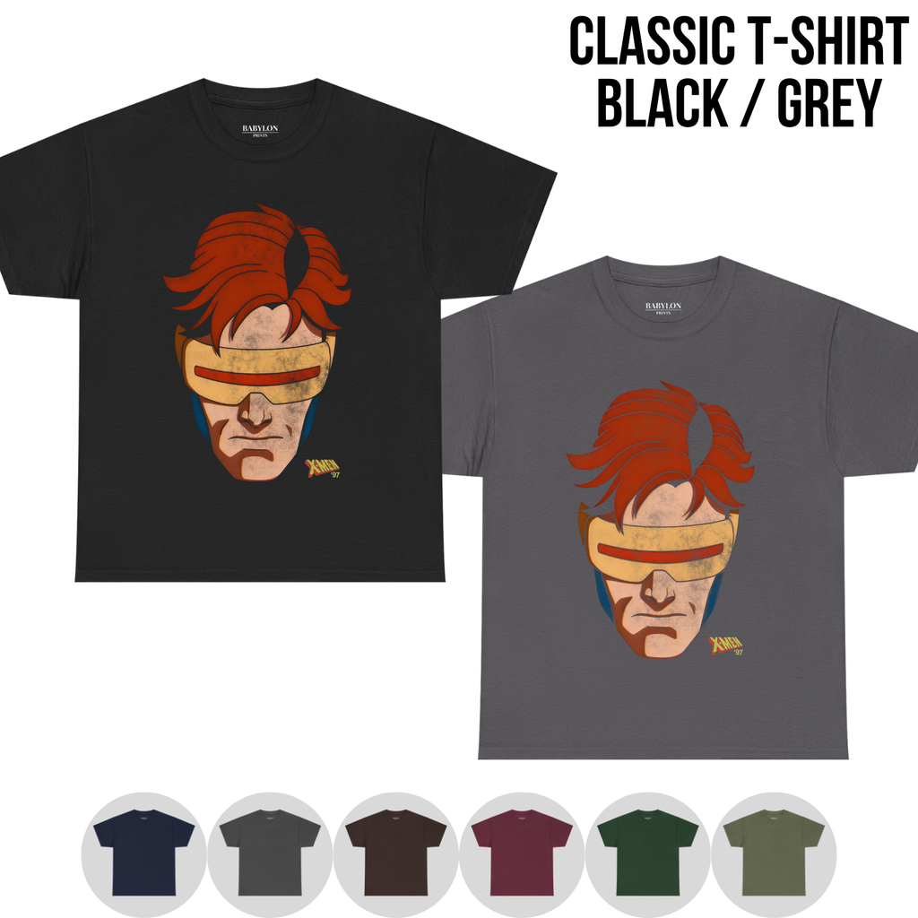 X-Men Cyclops Shirt – X-Men 97 Cyclops Portrait Tee, Cyclops Graphic Shirt, X-Men Fan Gift, Marvel Animated Series Tee