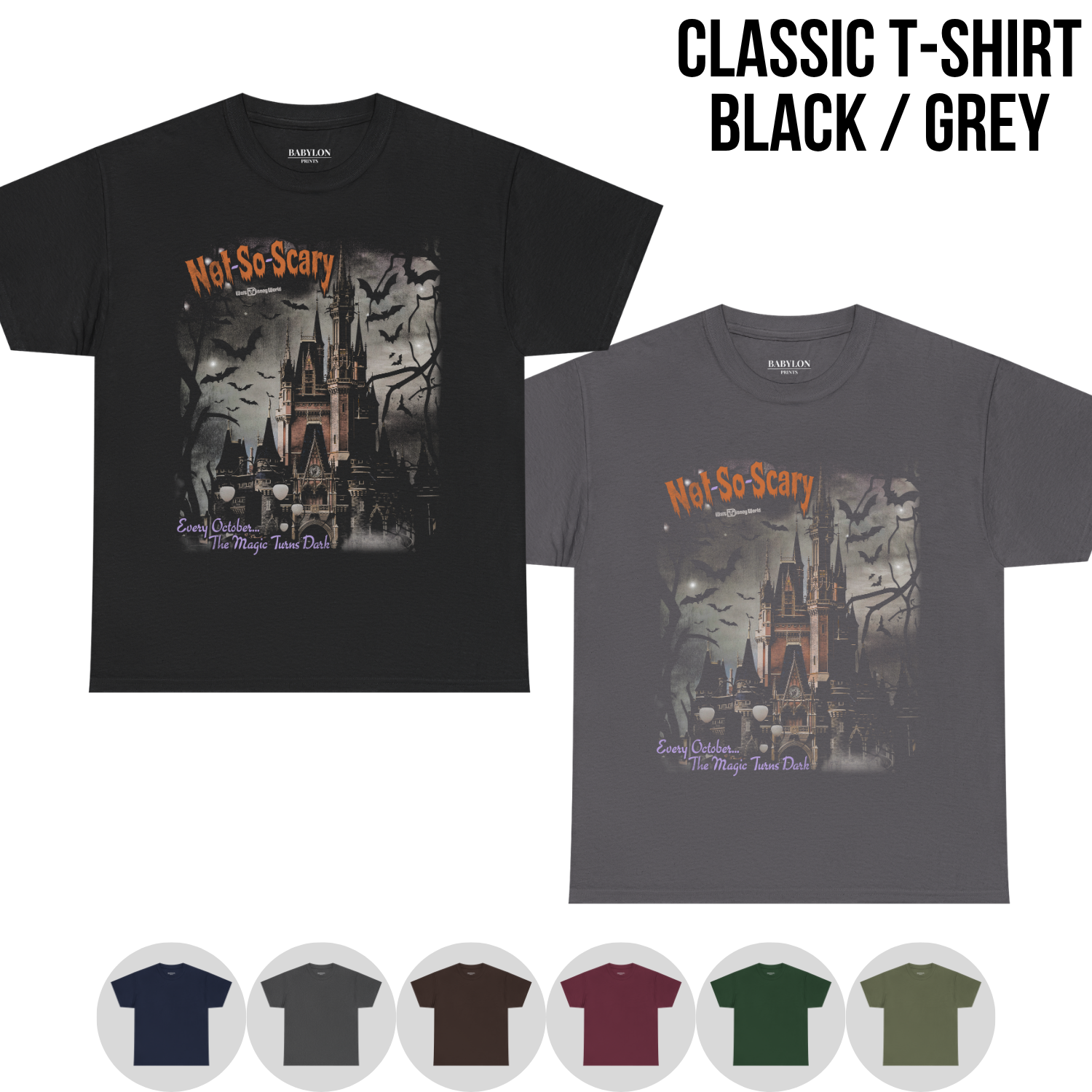 Mickey's Not So Scary Halloween Shirt – Walt Disney World Not So Scary Halloween Tee, Disney Halloween Graphic Shirt, Disney World Halloween Fan Gift, Spooky Season Disney Shirt