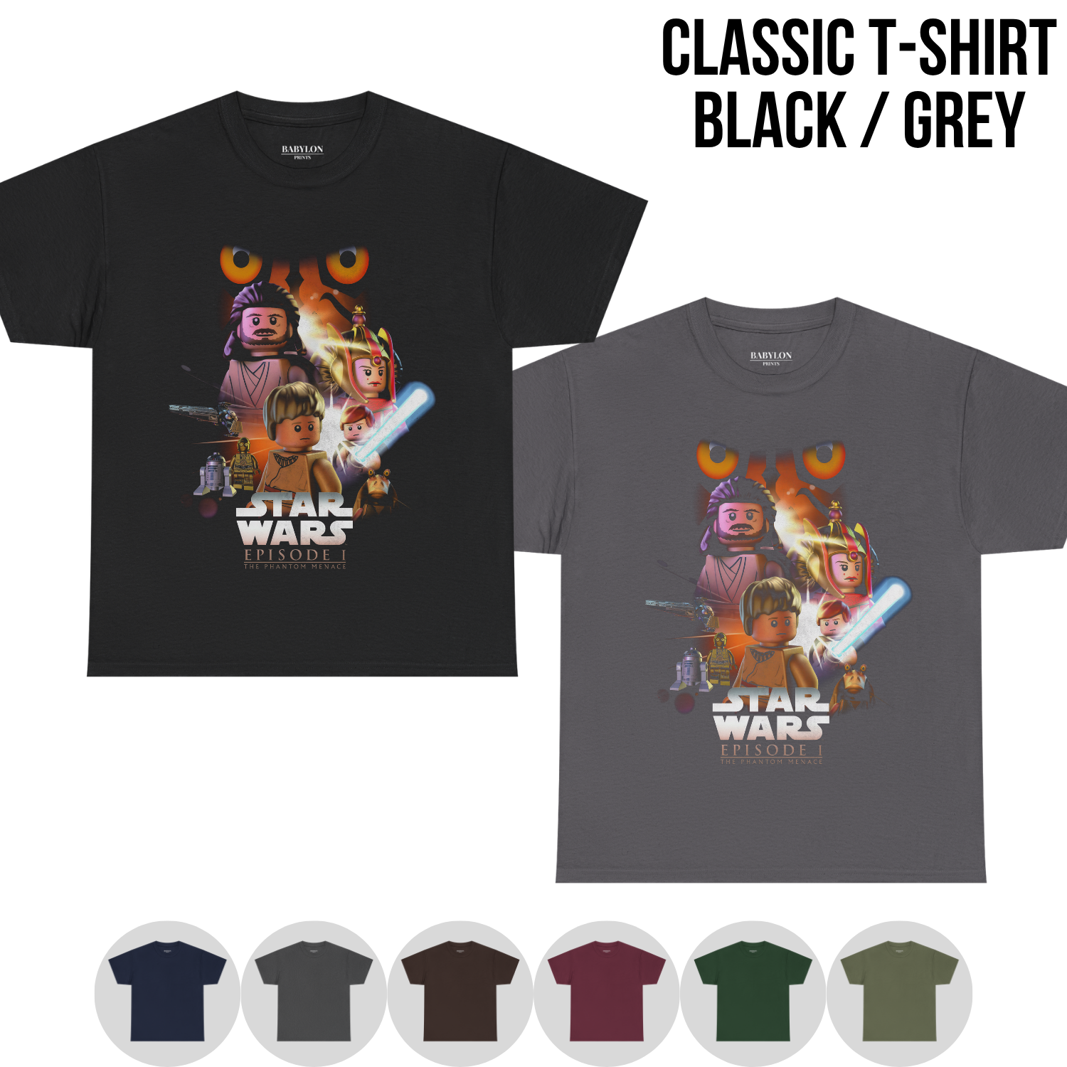 Lego Star Wars Phantom Menace Shirt – Episode I Lego Graphic Tee