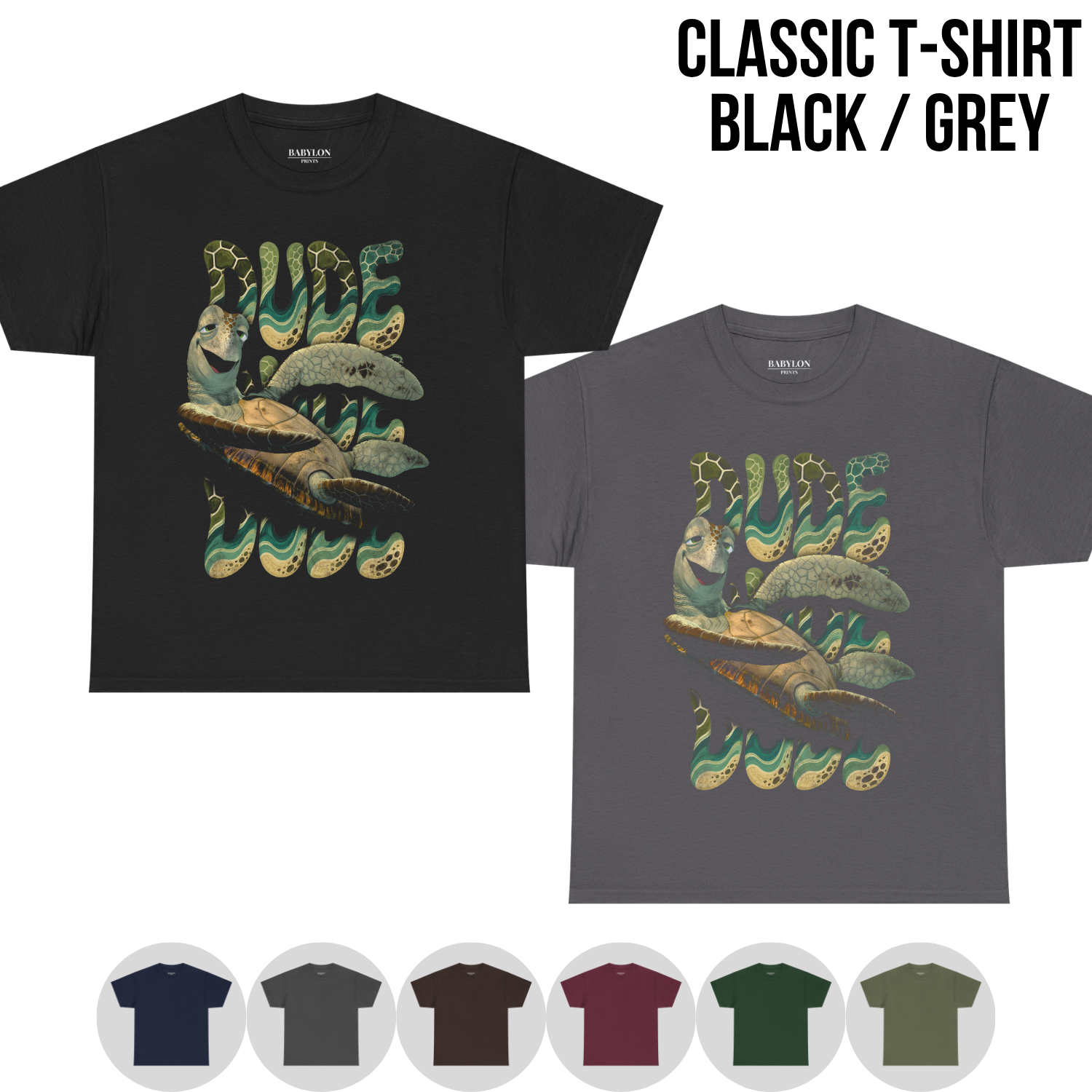 Finding Nemo Crush Shirt – Dude Dude Dude Crush the Turtle Tee, Finding Nemo Graphic Shirt, Disney Pixar Fan Gift, Funny Disney Shirt