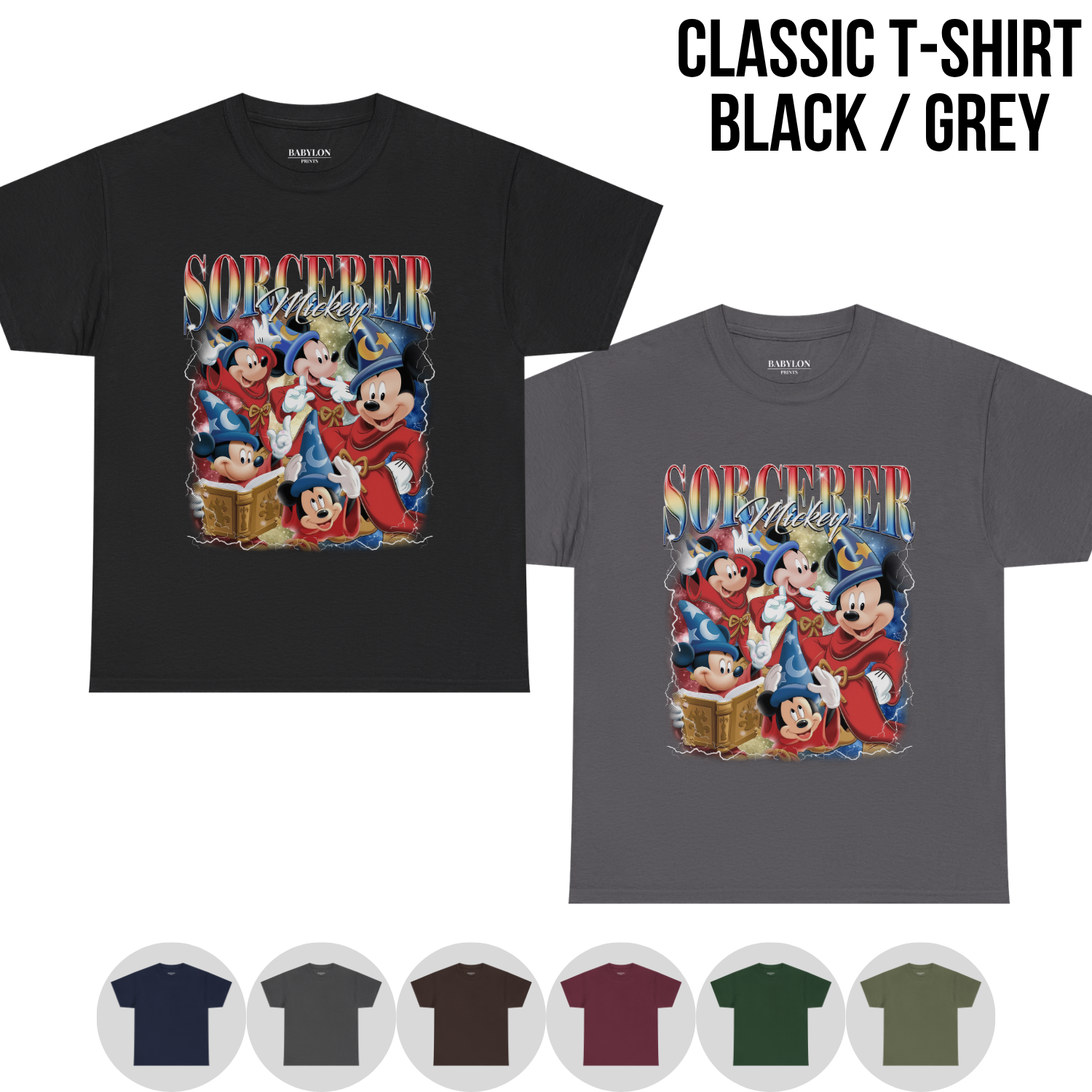 Mickey Mouse Shirt – Sorcerer Mickey Graphic Tee