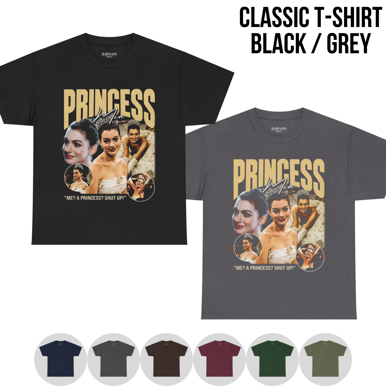 Retro Princess Diaries Shirt – Mia Thermopolis Princess Shirt