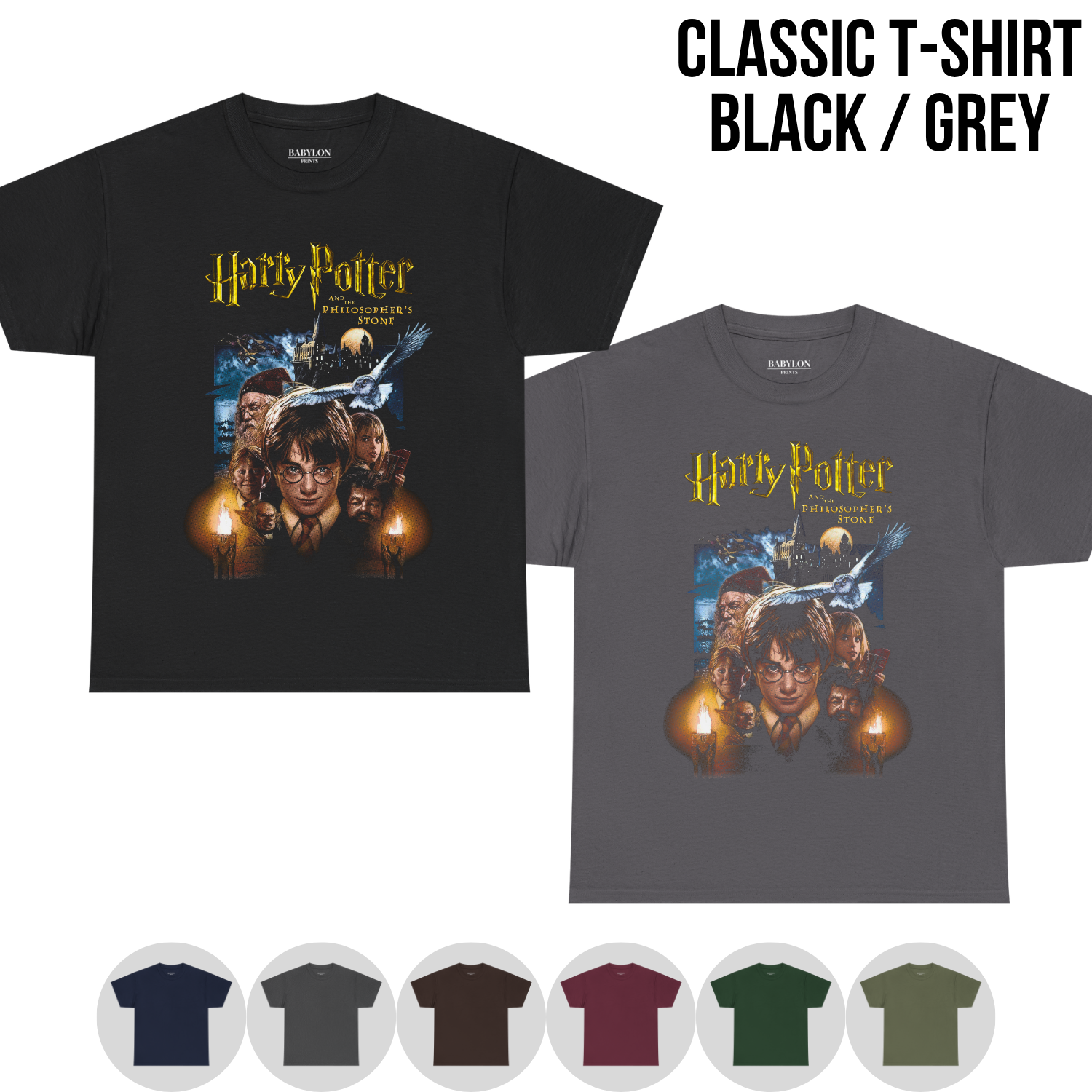 Harry Potter Philosopher’s Stone Shirt – Vintage Hogwarts Graphic Tee