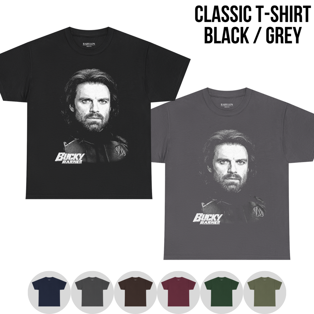 Bucky Barnes Shirt – Winter Soldier Avengers Doomsday Portrait Graphic Shirt, Marvel Bucky Fan Gift, Avengers Doomsday Shirt, Retro Marvel Merch