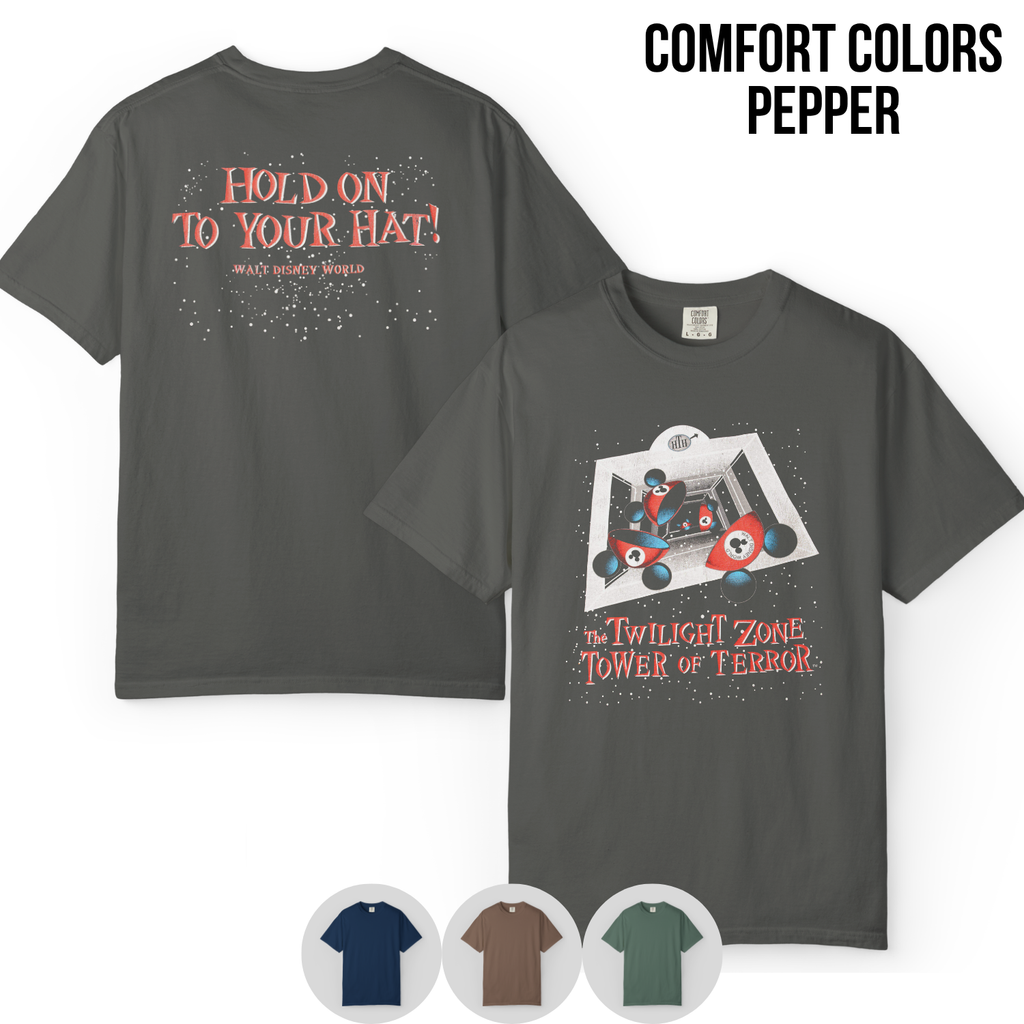 Vintage Tower of Terror Shirt – Twilight Zone Disney Ride Tee, Front Back Print Tee