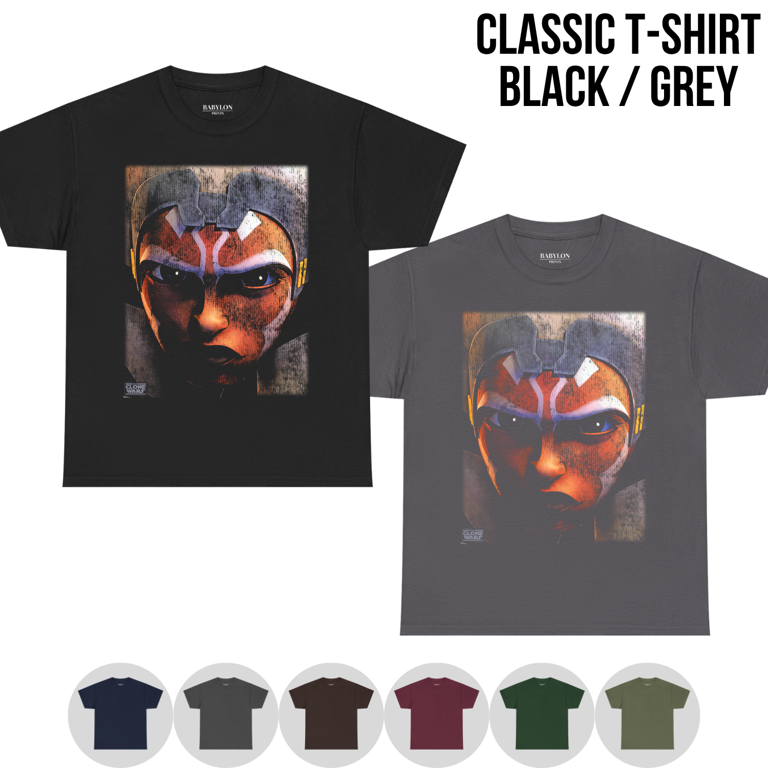 Star Wars Ahsoka Tano Shirt – The Clone Wars Ahsoka Portrait Tee