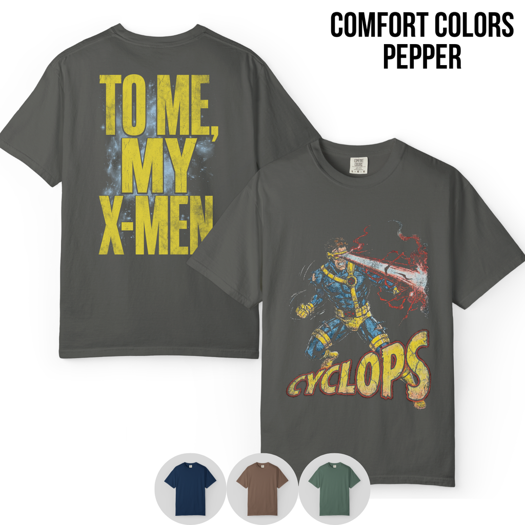Cyclops X-Men Shirt – To Me My X-Men Cyclops Double Sided Tee, Cyclops Marvel Fan Geschenk, X-Men Comic Grafik Shirt, Marvel Mutant Tee