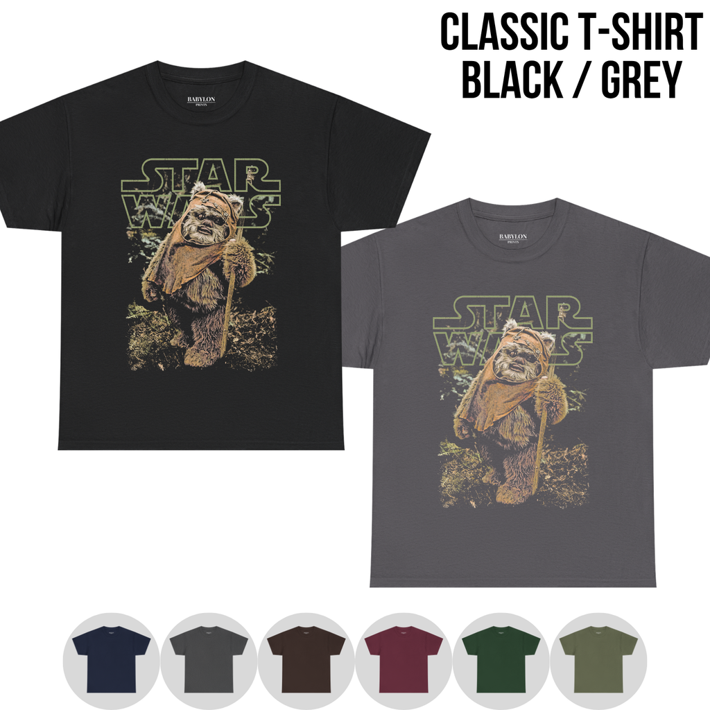 Star Wars Ewok Shirt – Wicket Endor Graphic Tee, Star Wars Fan Gift, Return Of The Jedi Ewok Shirt, Galaxy's Edge Disney Tee