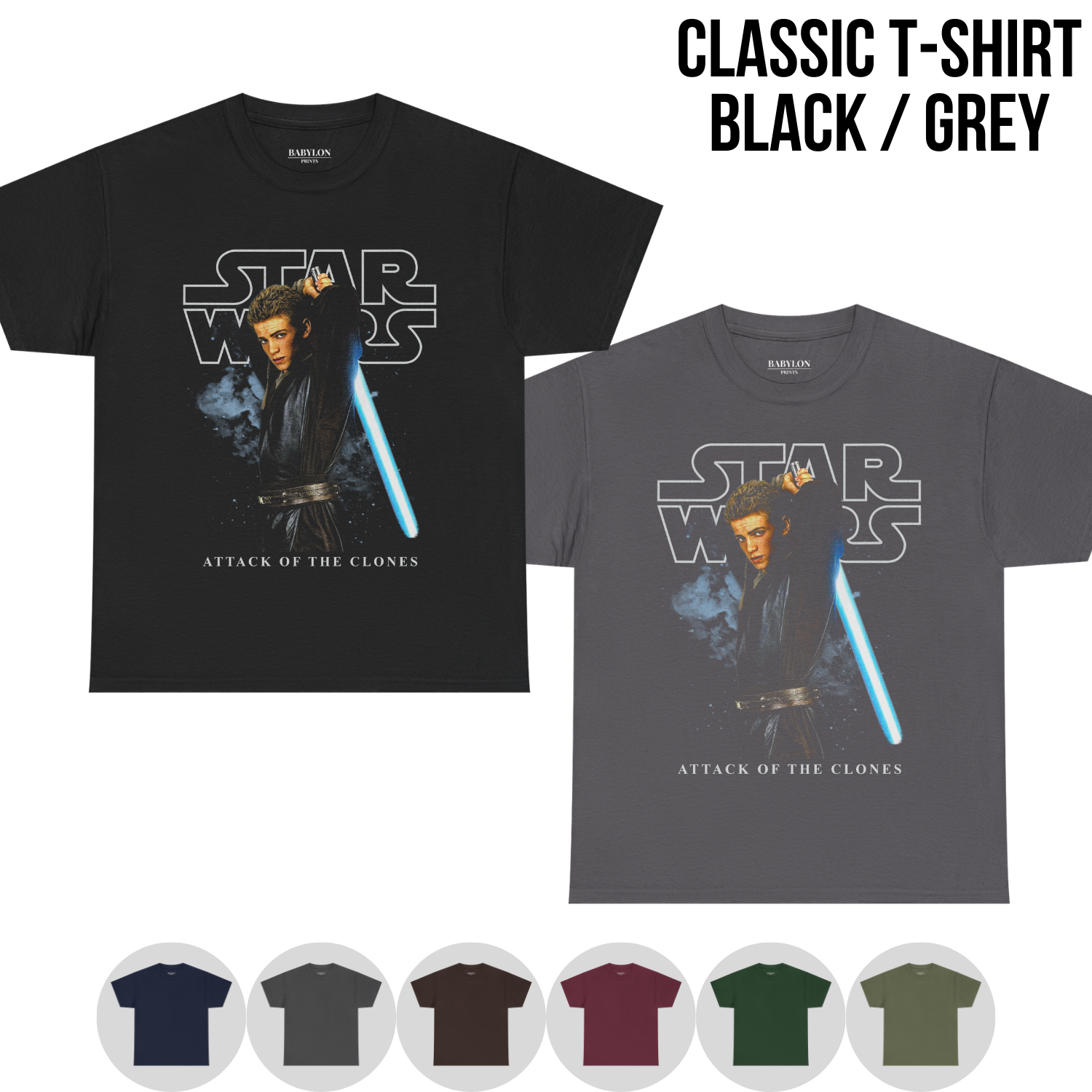 Anakin Skywalker Shirt - Star Wars Attack of the Clones Tee