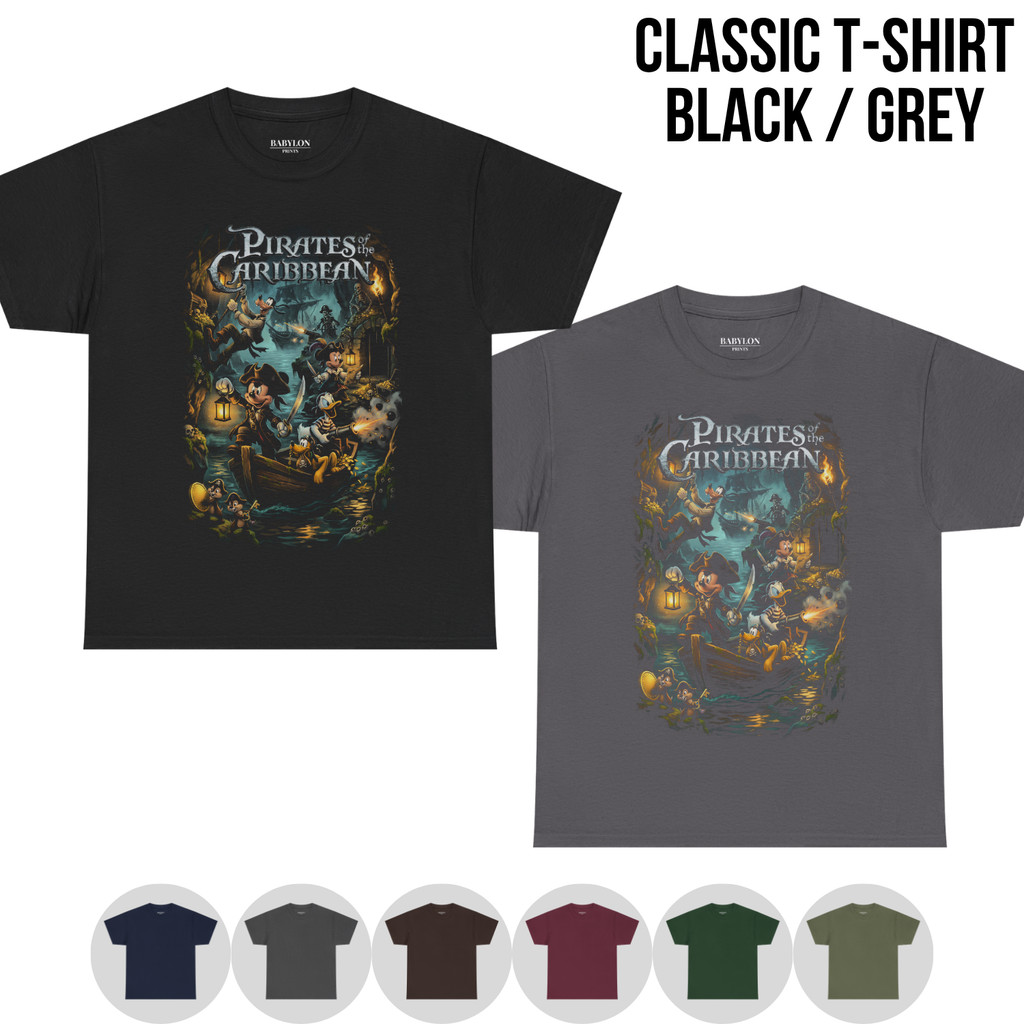 Vintage Disney Pirates of the Caribbean Shirt - Mickey & Friends Disney Shirt