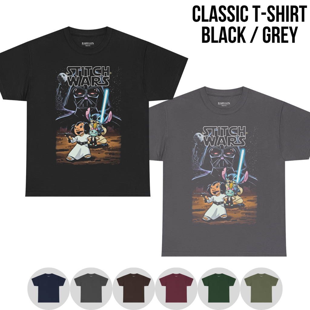 Disney Stitch Wars Shirt – Lilo and Stitch Star Wars Tee