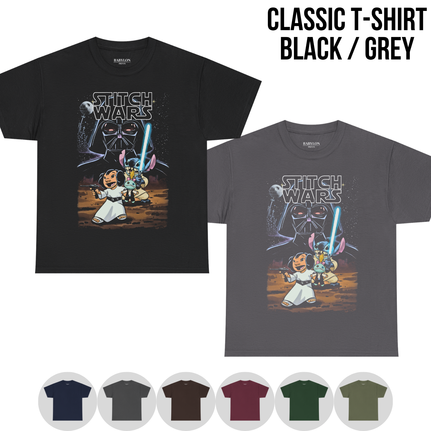Disney Stitch Wars Shirt – Lilo and Stitch Star Wars Tee
