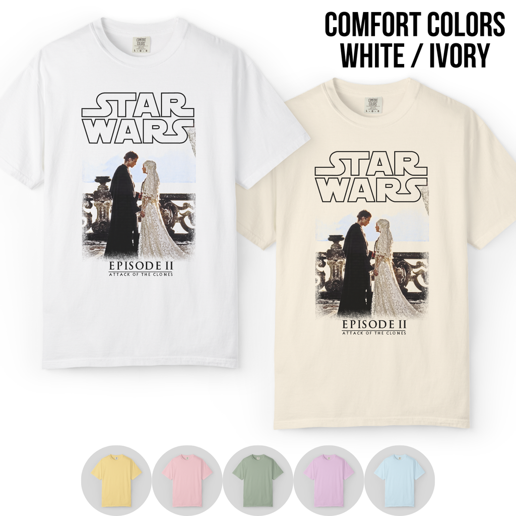 Star Wars Attack of the Clones Shirt - Anakin Padmé Wedding Tee