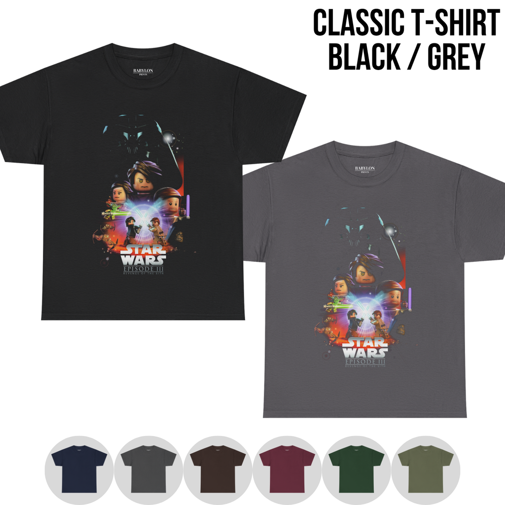 Star Wars Lego Shirt – Revenge of the Sith Lego Graphic Tee, Lego Star Wars Episode III Tee