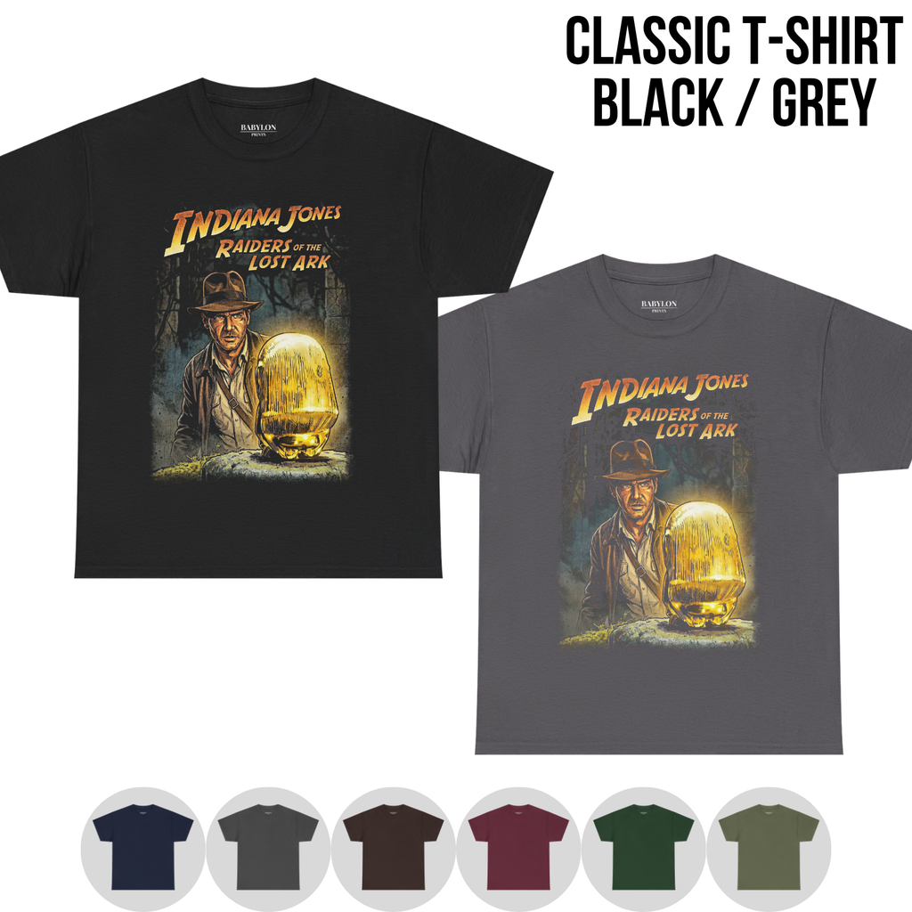Indiana Jones Shirt – Raiders of the Lost Ark Tee, Indiana Jones Graphic Tee