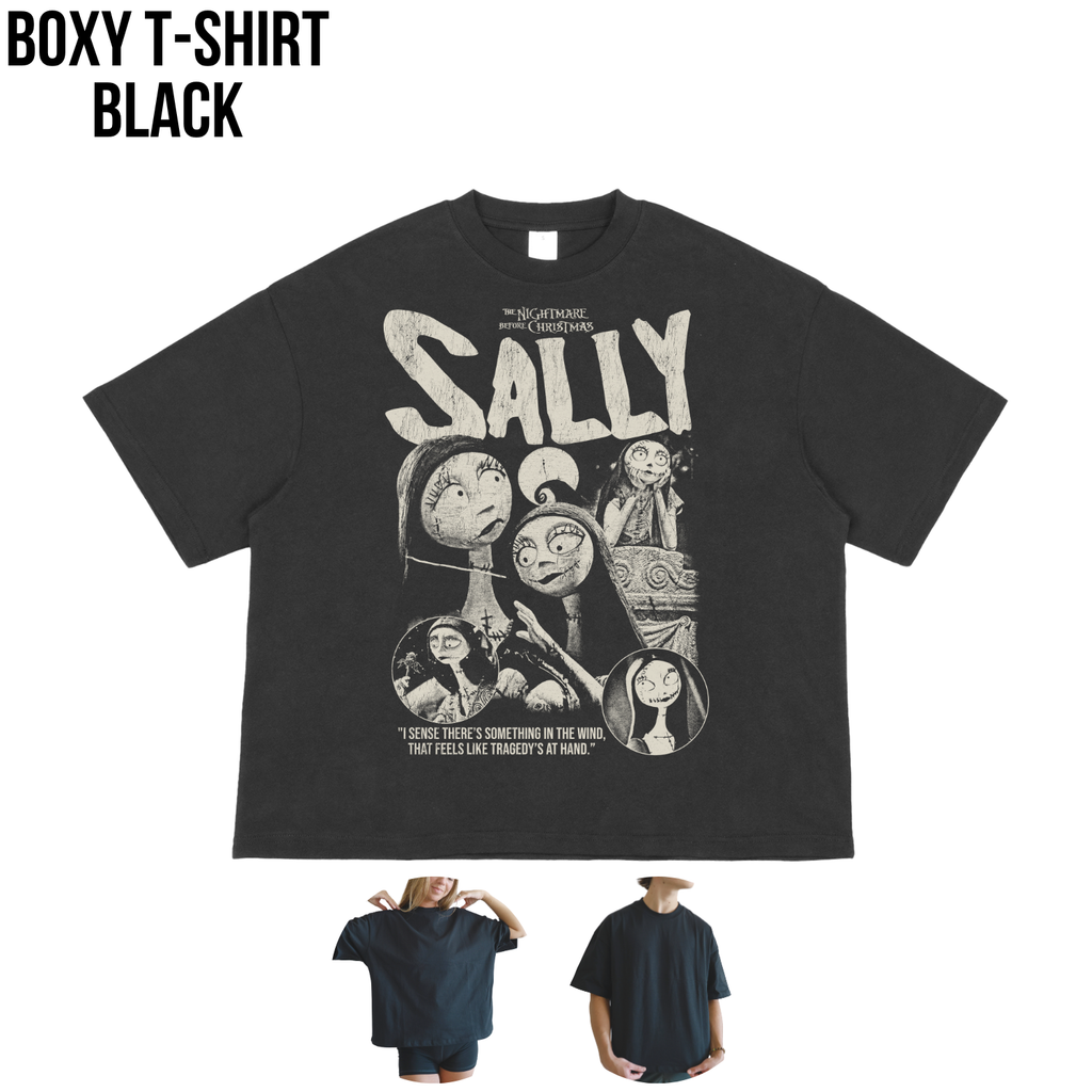 Sally Shirt – Nightmare Before Christmas Sally Vintage Bootleg Graphic Shirt, Sally Rag Doll Portrait Tee, Disney Halloween Fan Gift, Tim Burton Movie Merch