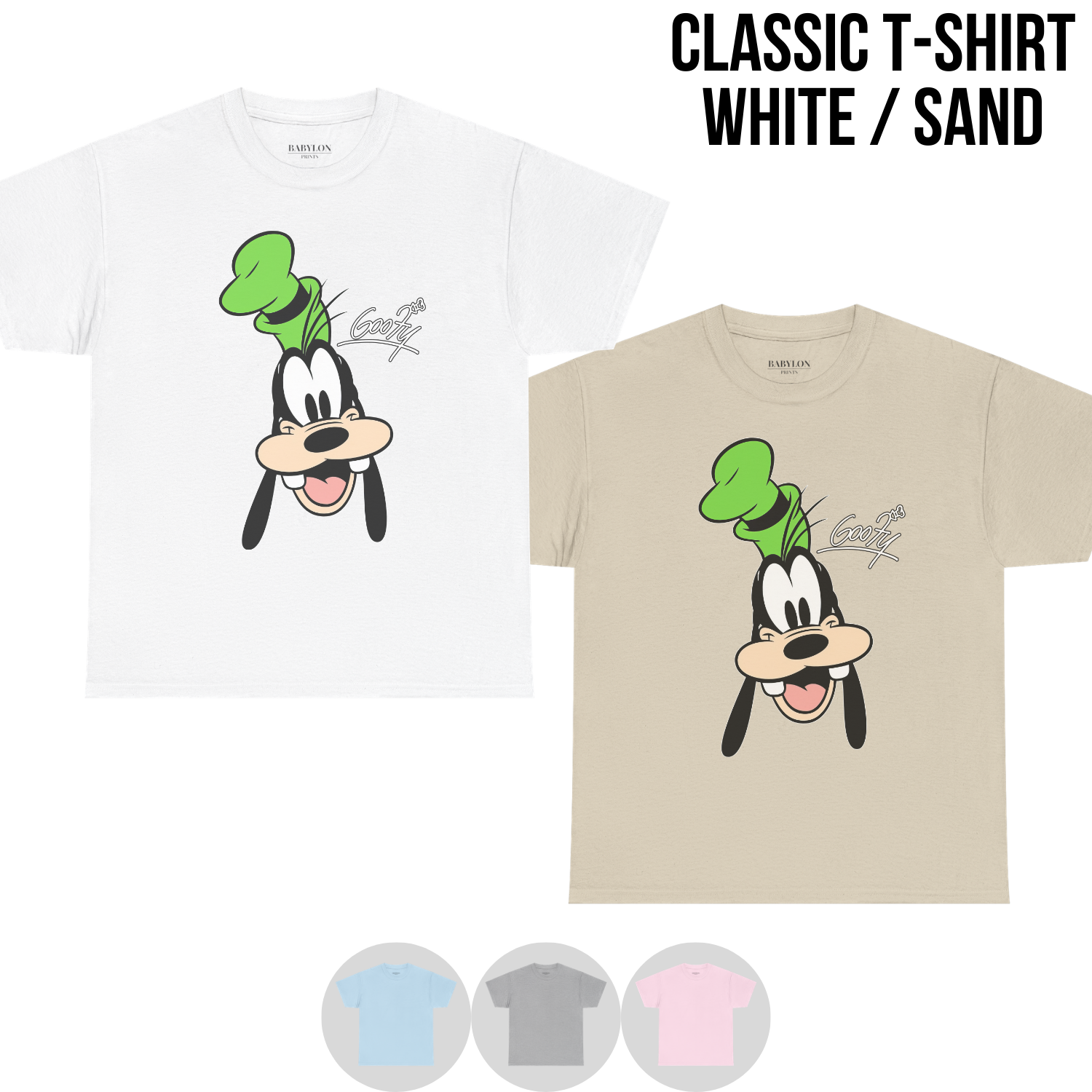 Retro Disney Goofy Shirt - Goofy Signature Tee