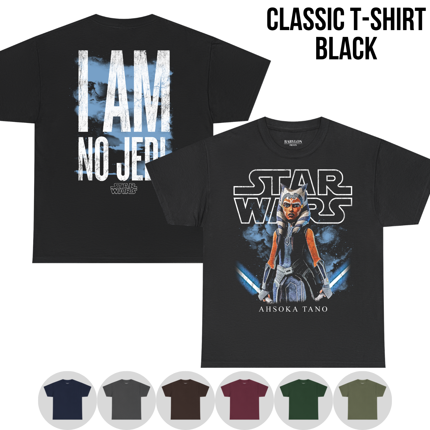 Vintage Ahsoka Tano Star Wars Shirt – I Am No Jedi Tee