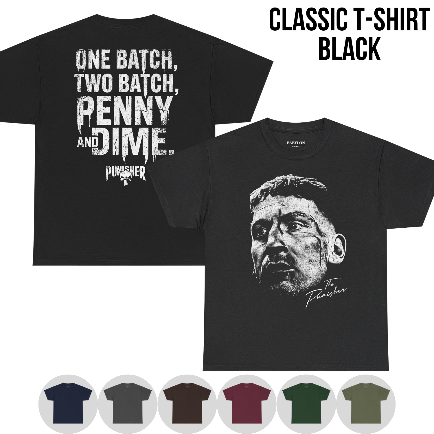 The Punisher Shirt — Penny and Dime Frank Castle Tee