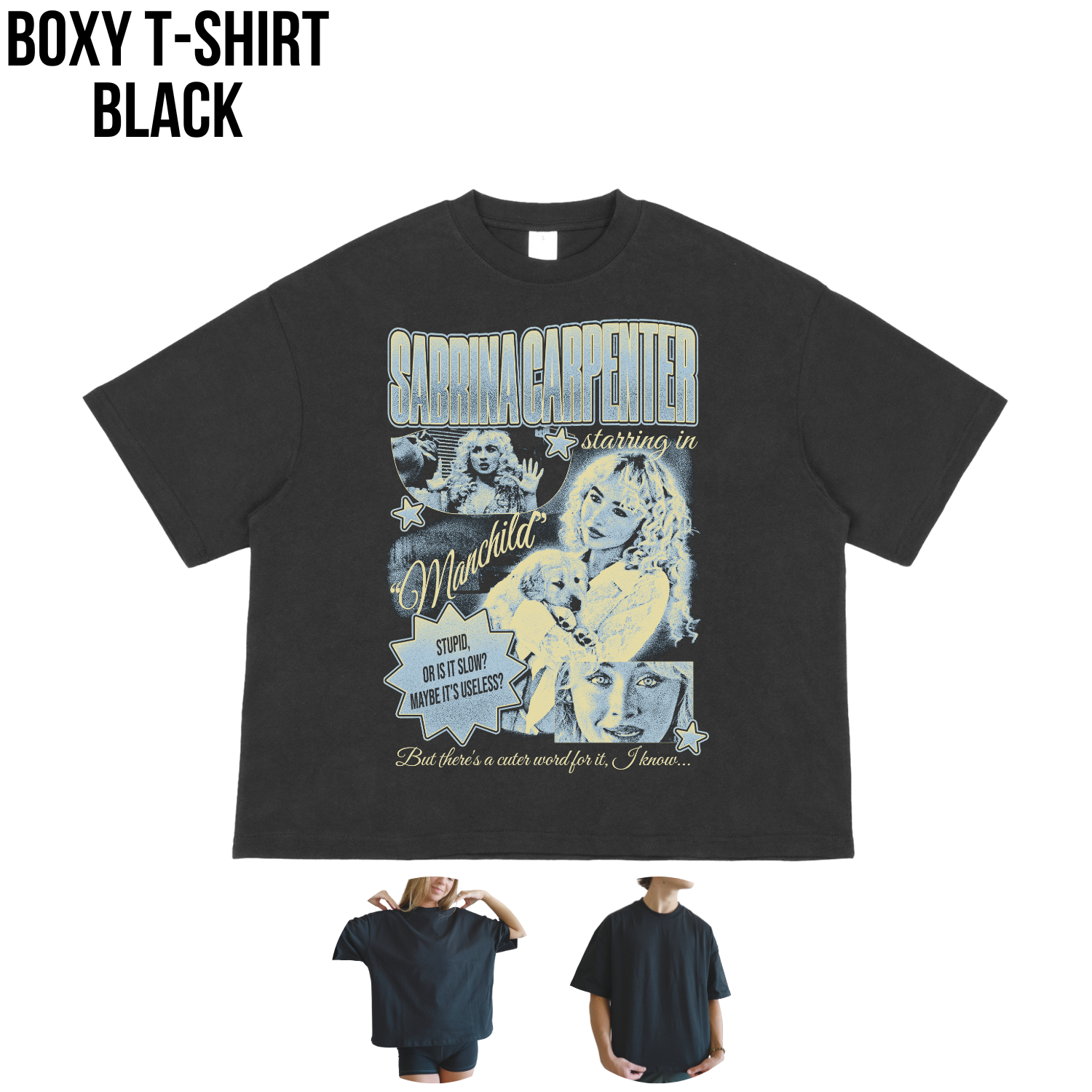 Sabrina Carpenter “Manchild” Vintage Graphic Shirt | Man's Best Friend Album