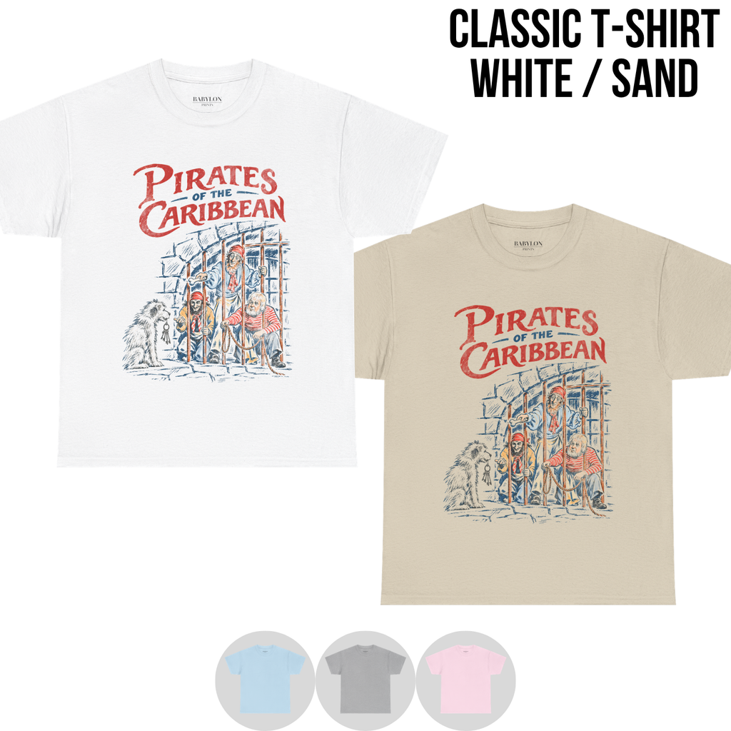 Pirates of the Caribbean Ride Shirt – Disney Pirates Dog Scene Vintage Graphic Shirt, Pirates Ride Tee, Disney Parks Fan Gift, Disneyland Attraction Merch