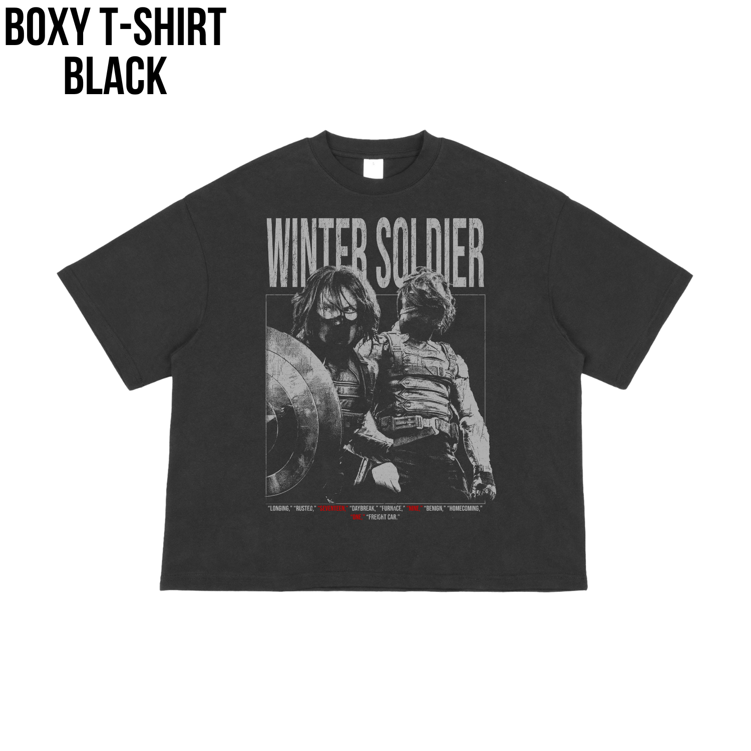 Vintage Winter Soldier Shirt – Bucky Barnes Marvel Graphic Tee