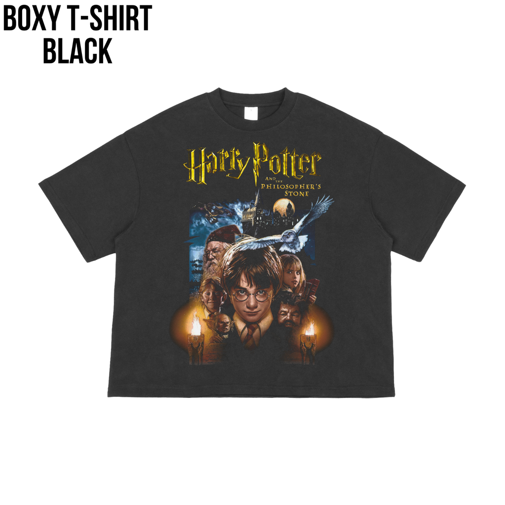 Harry Potter Philosopher’s Stone Shirt – Vintage Hogwarts Graphic Tee