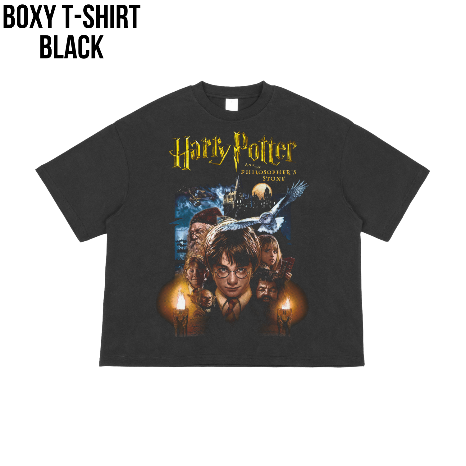 Harry Potter Philosopher’s Stone Shirt – Vintage Hogwarts Graphic Tee
