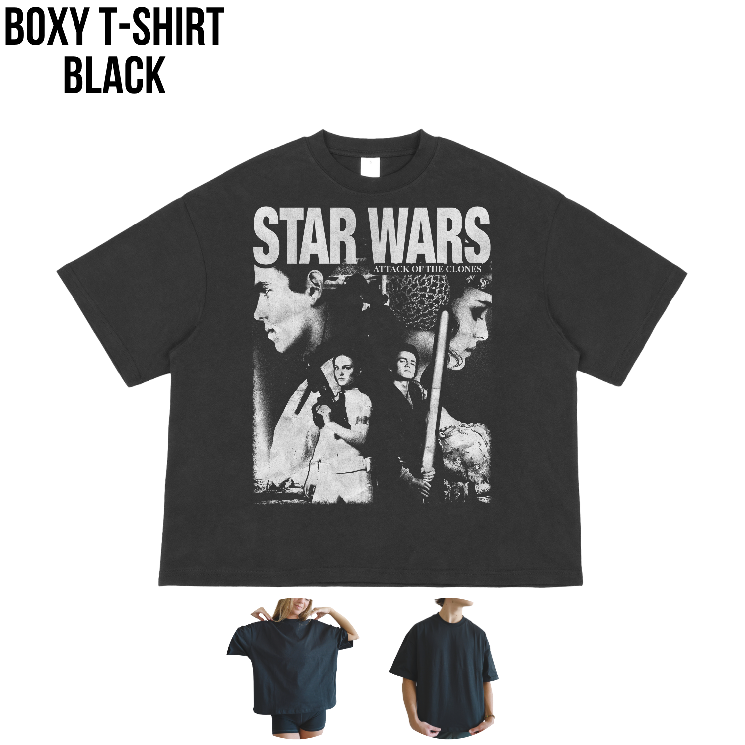 Retro Star Wars Shirt - Attack of the Clones Anakin Padme Shirt