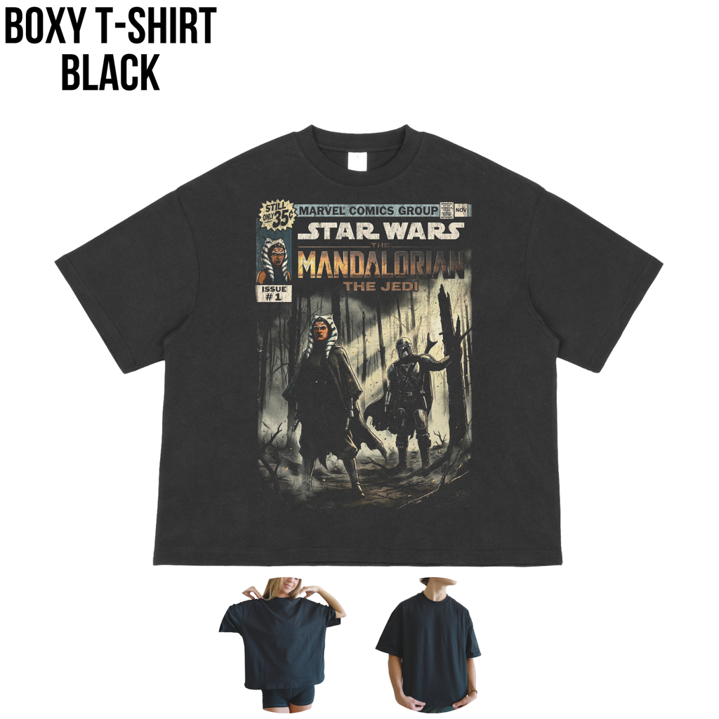 Star Wars Din Djarin and Ahsoka Shirt - "The Jedi" Mandalorian Shirt