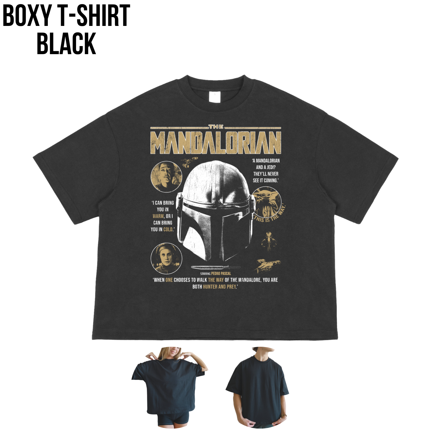 Star Wars The Mandalorian Shirt – This Is The Way Tee, Din Djarin and Grogu Graphic Tee